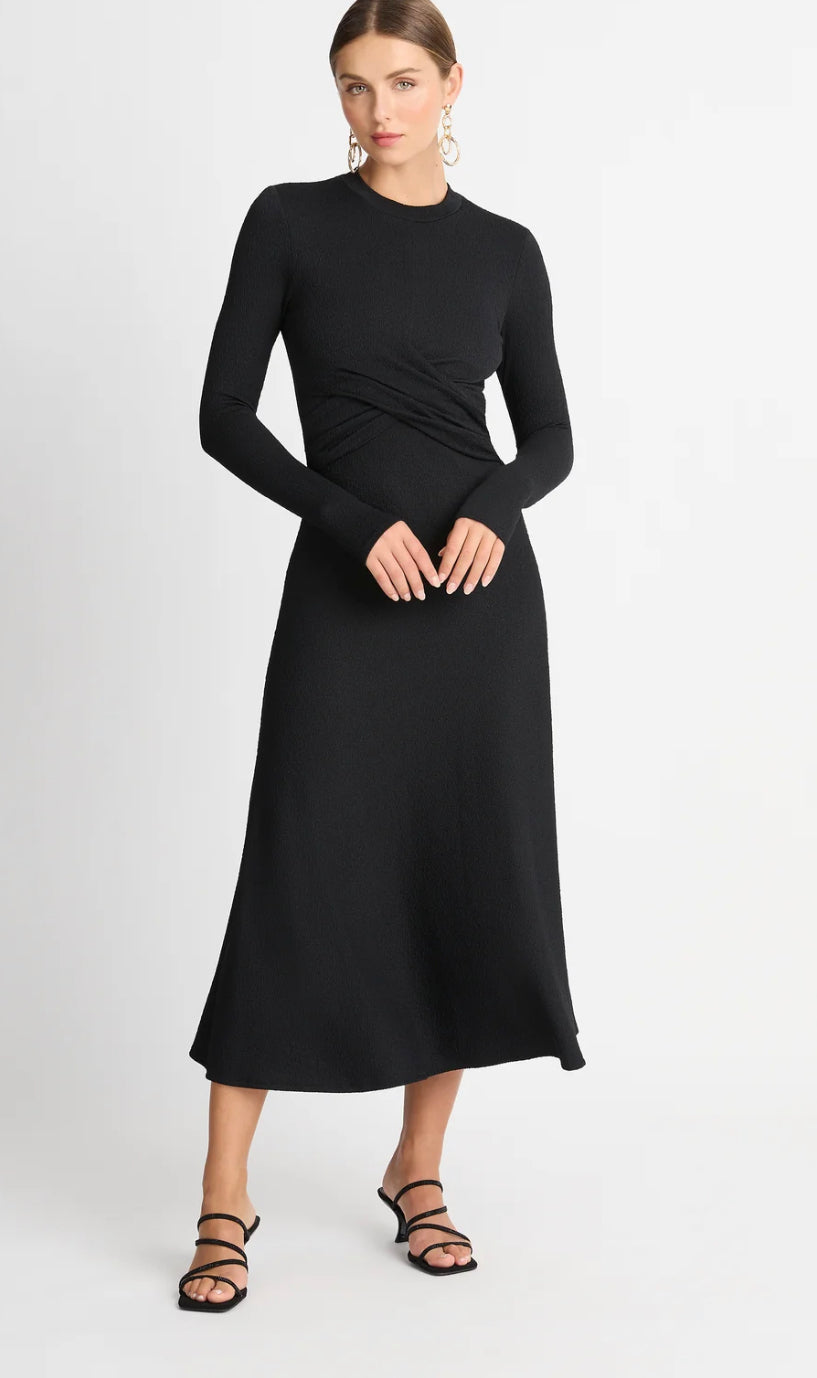 Black midi dress size clearance 16